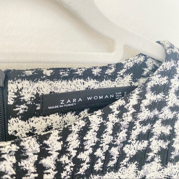 ZARA Houndstooth Work Shift Dress - Picture 7 of 9